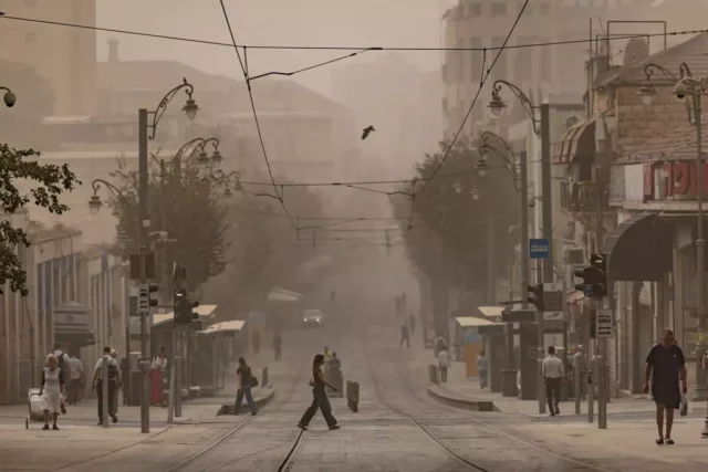 Niveles peligrosos de contaminación del aire en Jerusalén