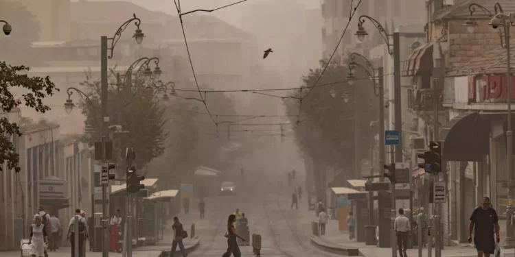 Niveles peligrosos de contaminación del aire en Jerusalén