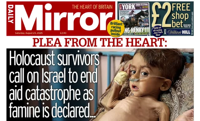 The Daily Mirror miente sobre “hambruna” en Gaza con foto de niño con enfermedad genética