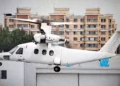 El primer helicóptero tripulado de China con rotores basculantes despega