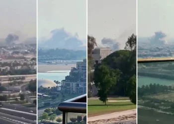 Las imágenes publicadas en las redes sociales muestran explosiones en Doha, Qatar, el 9 de septiembre de 2025. (X: utilizado de conformidad con la cláusula 27a de la Ley de Derechos de Autor)