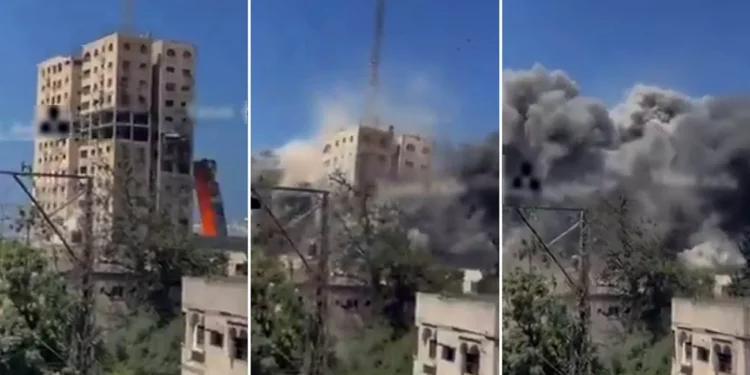 Israel destruye otro rascacielos empleado por Hamás en la ciudad de Gaza