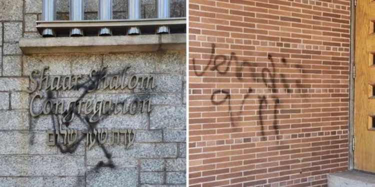 Tres sinagogas en Halifax sufren ataques con grafitis antisemitas durante fin de semana
