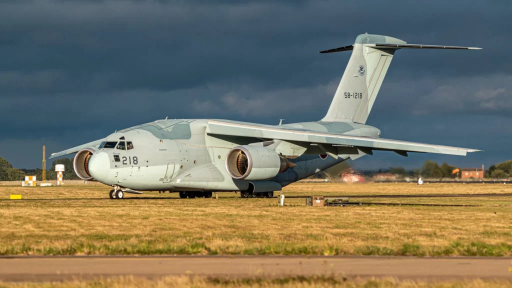 El primer Kawasaki C-2 llega al Reino Unido para su despliegue con Atlantic Eagles
