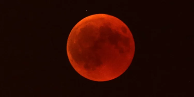 Eclipse lunar total permitirá ver la “Luna de sangre” en Israel