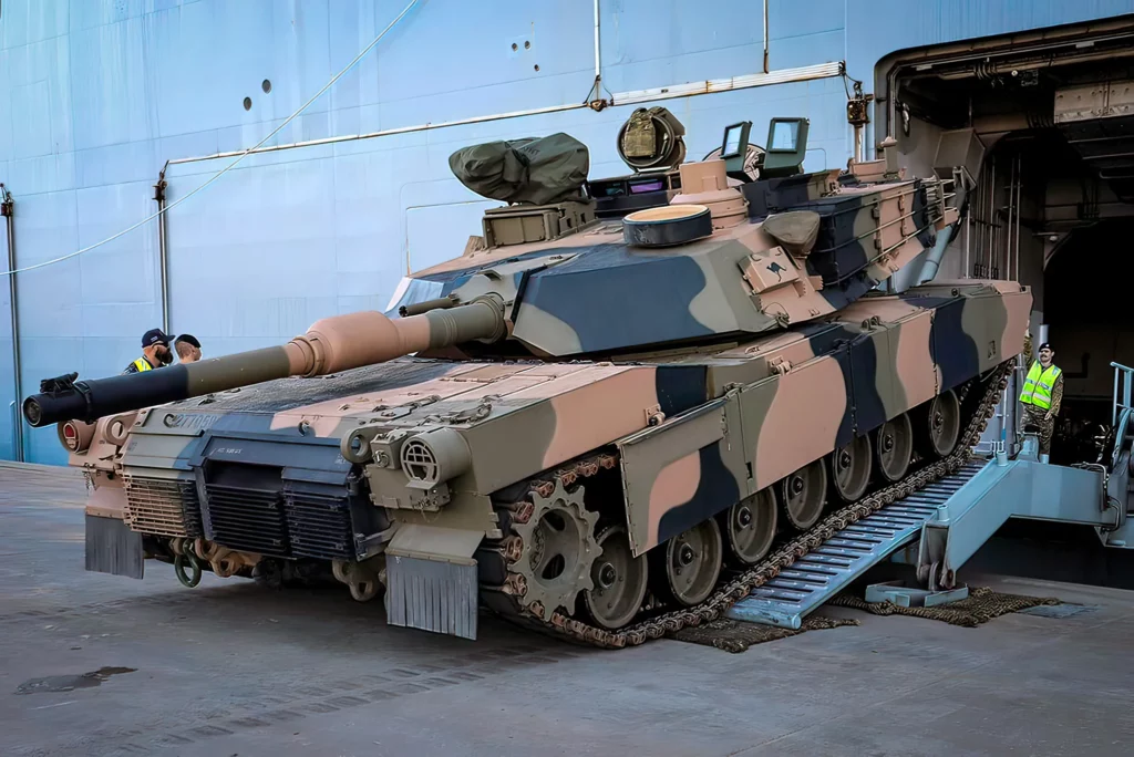 Tanques M1A2 SEPv3 Abrams probados para operaciones anfibias