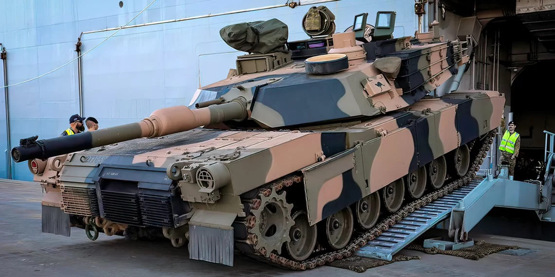 Tanques M1A2 SEPv3 Abrams probados para operaciones anfibias
