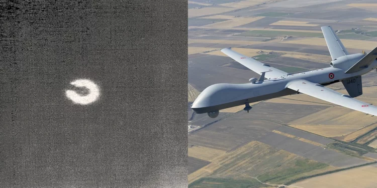 MQ-9 Reaper dispara misil Hellfire contra objeto no identificado en Yemen
