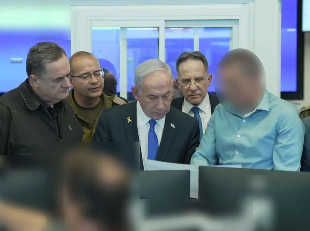 Shin Bet publica foto de líderes en el centro de comando durante el ataque de Doha