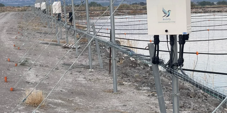 Nobify instala sistema de aire comprimido para alejar aves de estanques en Israel