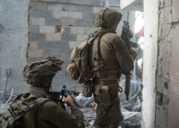 Las tropas de las FDI de la 36ª División operan en la Franja de Gaza, en una imagen publicada el 11 de septiembre de 2025. (Fuerzas de Defensa de Israel)