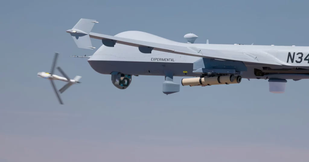 MQ-9 Reaper lanza por primera vez la munición merodeadora Switchblade 600