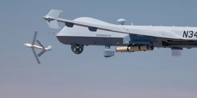 MQ-9 Reaper lanza por primera vez la munición merodeadora Switchblade 600