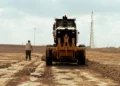 Se llevan a cabo obras de construcción en el llamado cruce 147, o cruce de Kissufim, con la Franja de Gaza, en una imagen publicada el 12 de septiembre de 2025. (Fuerzas de Defensa de Israel)