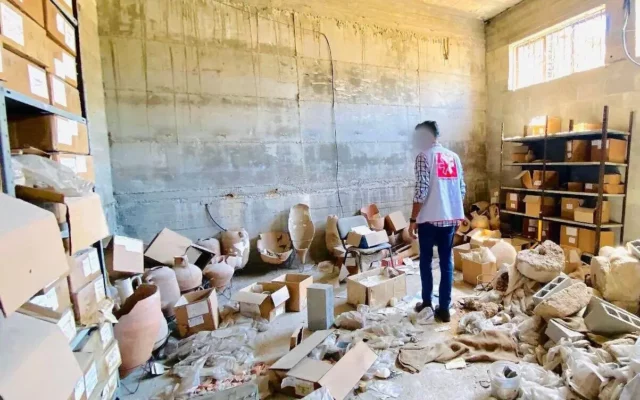 Israel traslada artefactos arqueológicos cristianos de Gaza a lugar seguro