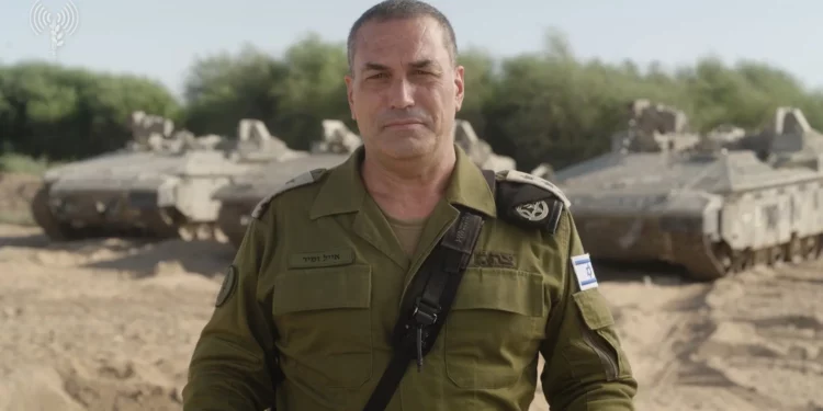 El Jefe del Estado Mayor de las FDI, teniente general Eyal Zamir, habla en un video desde la frontera de Gaza, el 16 de septiembre de 2025. (Fuerzas de Defensa de Israel)