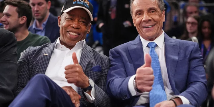 El alcalde Adams respalda a Andrew Cuomo en la carrera por la alcaldía de Nueva York
