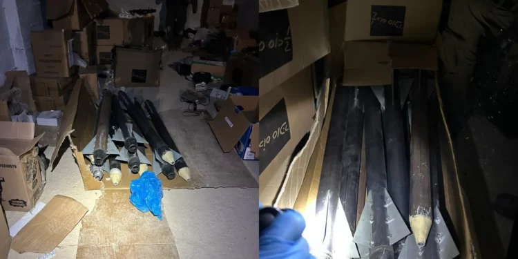 Las FDI encuentran cohetes y armas cerca de Ramallah en Judea y Samaria