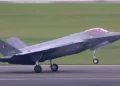 El primer F-35A de Bélgica aterriza en Florennes