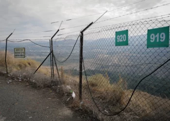 Vista de la zona fronteriza entre Israel y Jordania, cerca de Hamat Gader, al sur de los Altos del Golán, el 28 de noviembre de 2024. (Michael Giladi/Flash90)