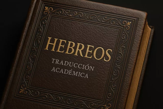 Hebreos: Gratis traducción filológica comentada