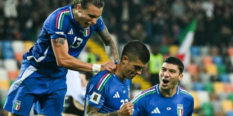 Italia elimina a Israel de la Copa del Mundo con una victoria 3-0 en Roma