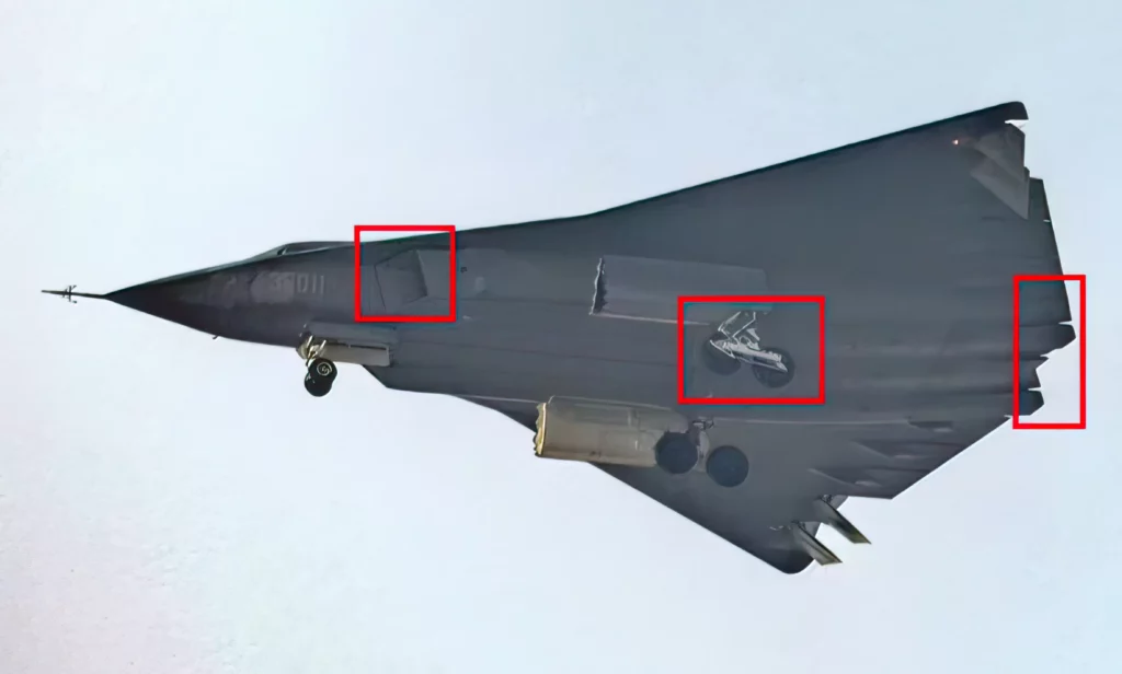 Segundo J-36 chino avistado muestra cambios estructurales