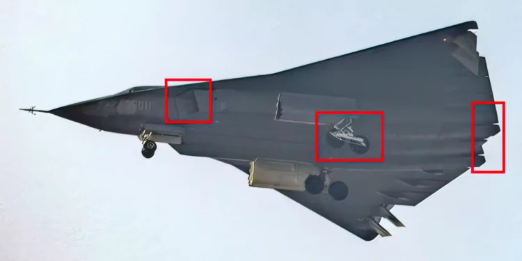 Segundo J-36 chino avistado muestra cambios estructurales