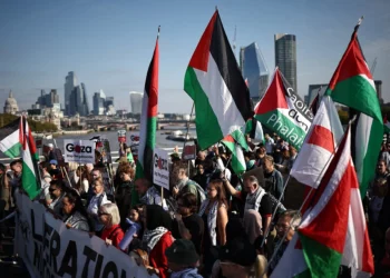 Decenas de miles se manifiestan en Londres en contra de Israel