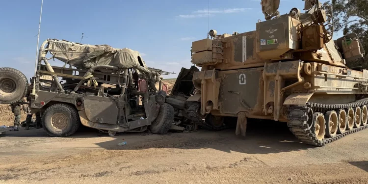 Cuatro soldados FDI heridos en accidente de vehículo militar en Gaza