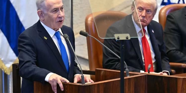 Netanyahu a Trump antes en la Knéset: “Quedarás grabado en la historia de nuestro pueblo”