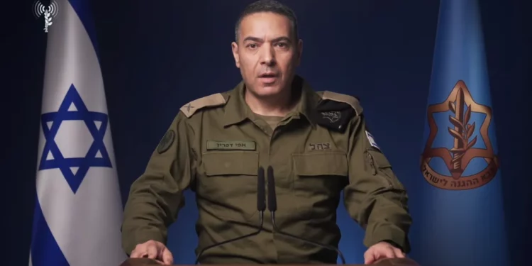 Portavoz militar israelí destaca fin del conflicto en Gaza como un momento emotivo