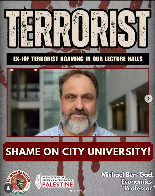 Estudiantes con keffiyeh amenazaron con decapitar a profesor israelí en Londres