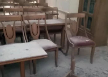 Sinagoga en Kherson en Ucrania alcanzada por un misil ruso