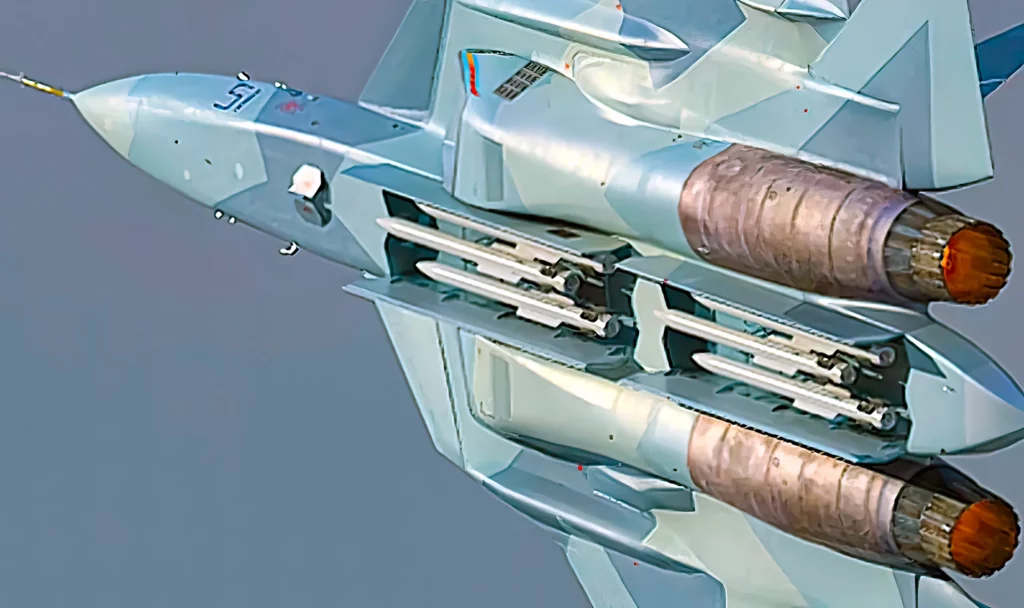 La bahía secreta de armas del Su-57 de Rusia