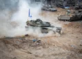 Un tanque de las FDI operando en Gaza en una foto sin fecha publicada el 24 de octubre de 2025. (Fuerzas de Defensa de Israel)