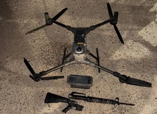 Las FDI frustran contrabando de armas con dron desde Egipto
