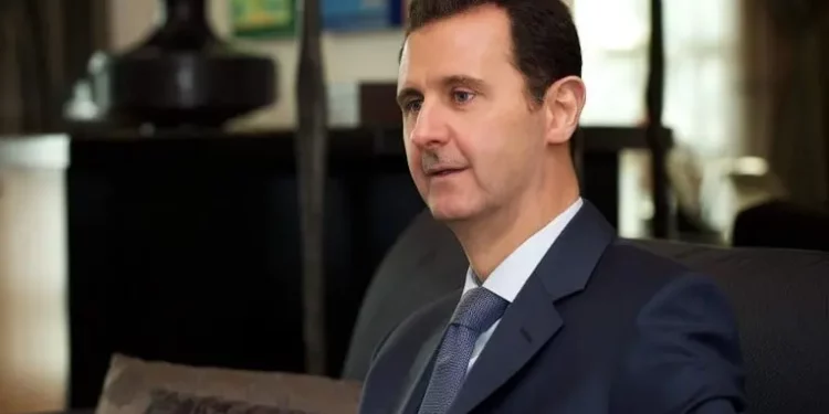 El entonces presidente sirio Bashar al-Assad concede una entrevista a la revista Foreign Affairs en Damasco, el 26 de enero de 2015. (AFP