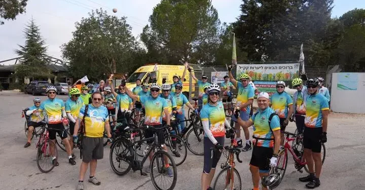 Participantes en el Israel Ride, 29 de octubre de 2025 (Marcos Schonholz)