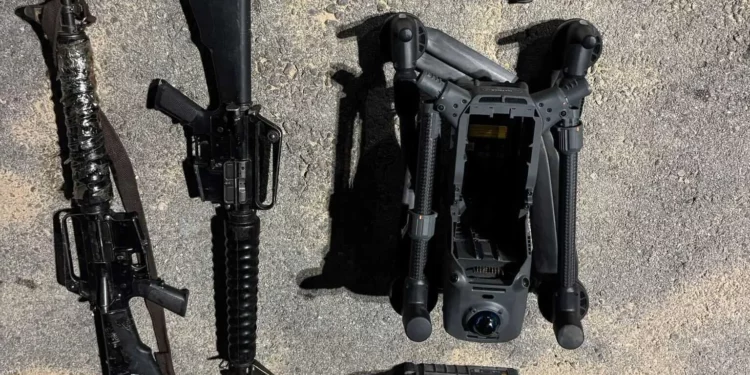 Las FDI frustra intento de contrabando de armas desde Egipto con dron