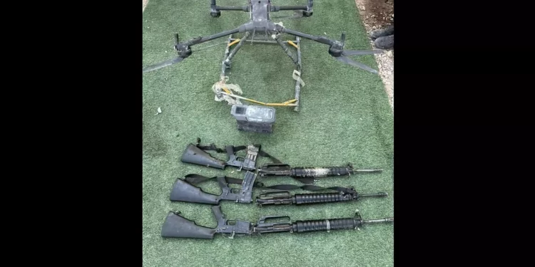 Las FDI frustran nuevo intento de contrabando de armas desde Egipto con drones