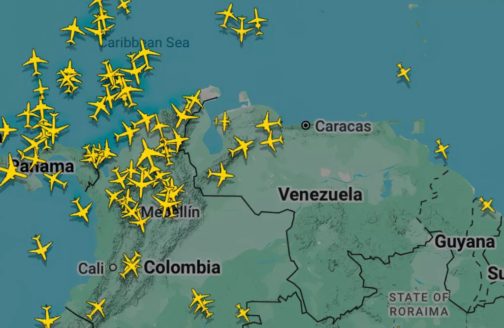 Espacio aéreo venezolano