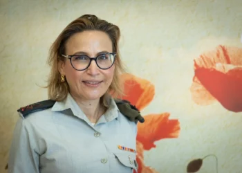 El Abogado General Militar de las FDI, Mayor General Yifat Tomer-Yerushalmi, en Jerusalén el 8 de febrero de 2022. (Yonatan Sindel/Flash90)