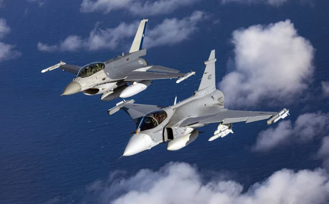 El Gripen E/F sueco derrota en minutos al F-16 de EE. UU.