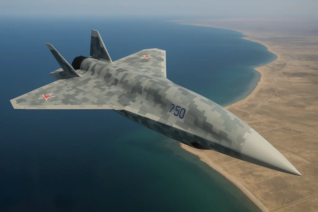 Rusia presenta Su-75 Checkmate no tripulado en Airshow Dubái 2025