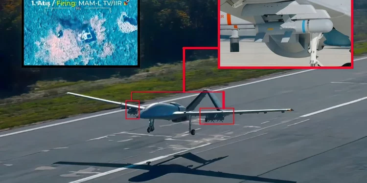 Bayraktar TB3 logra triple impacto con munición guiada MAM-L TV/IIR