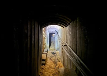 Túnel de Gaza donde estuvo el cuerpo de Hadar Goldin: tiene 7 km de longitud y 80 habitaciones