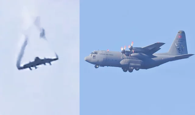 C-130 turco se parte en el aire y cae en Georgia: 20 muertos