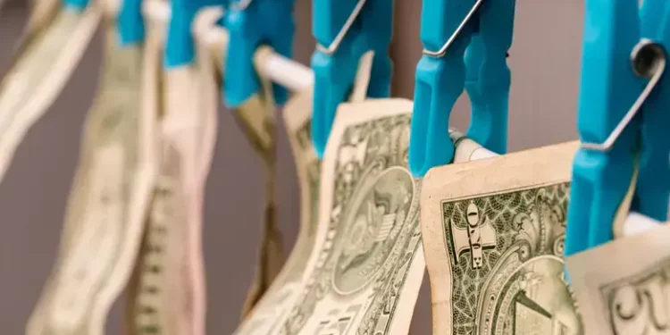 Blanqueo de dinero (ilustración)