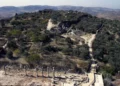 El yacimiento arqueológico de Sebastia en Cisjordania, en una fotografía distribuida el 20 de noviembre de 2025. (COGAT)